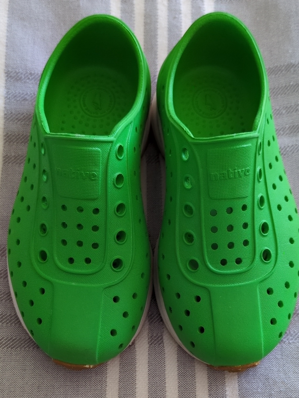 Native Kids Green Slip-On Water Shoes